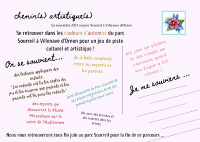 COUV carte postal ETAFE Chemins artistiques site